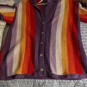 Colorful Striped Women's Sweater